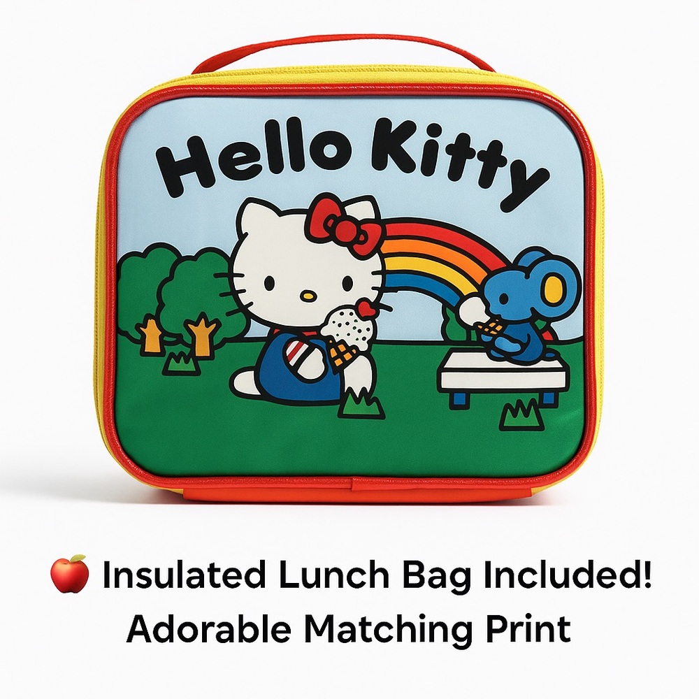 Hello Kitty Backpack Set - 4-Piece Reflective | 2025 Sanrio 💝 - Picture 2 of 7